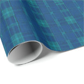 ブループレイドラッピング紙 ラッピングペーパー (ロールコーナー)