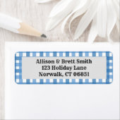 ブループレイド差出人住所ラベル ラベル (インサイチュ)