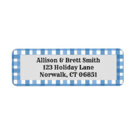 ブループレイド差出人住所ラベル ラベル