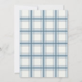 ブループレイド航海の男の赤ちゃんシャワー 招待状 (裏面)