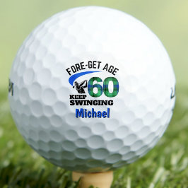 ブループレイド60th誕生日パーティーFORE-Get年齢60 ゴルフボール