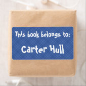 ブループレイド「この本は所有している」ラベル ラベル (インサイチュ)