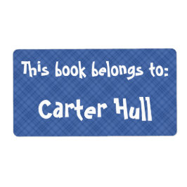 ブループレイド「この本は所有している」ラベル ラベル