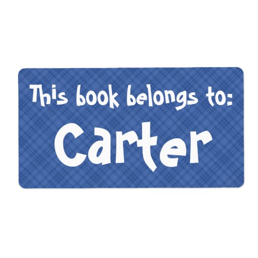 ブループレイド「この本は所有している」ラベル ラベル (正面)