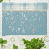 ブループレイド キッチンタオル (折り畳み)