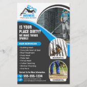 ブループレッシャーパワーウォッシングハウスウォッシング チラシ (正面)