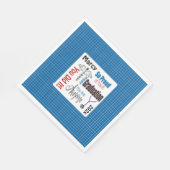 ブループレッドドクターメディカルナース卒業会 スタンダードランチョンナプキン (角)