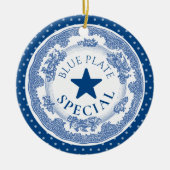 ブループレート特別ノスタルジア料理クリスマス セラミックオーナメント (正面)