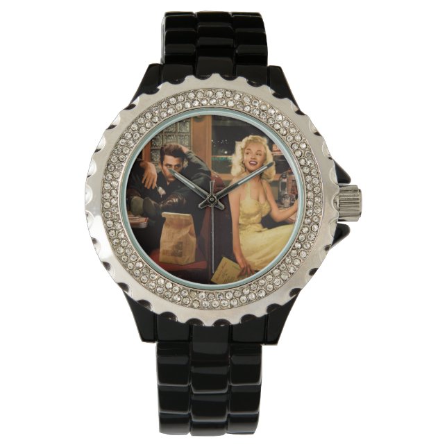 ブループレート 腕時計 (正面)