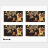 ブループレート 長方形シール (シート)