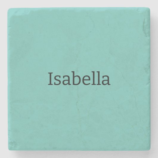 ブループレーンクリエイティブモダン名ミニマル主義者 ストーンコースター (正面)