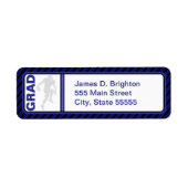 ブループロシデーションサッカー差出人住所ラベル ラベル (正面)