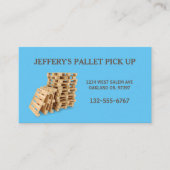 ブループロフェッショナル木製パレットクレート 名刺 (正面)