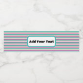 ブループロモストライプのーション/イベント ペットボトルラベル (シングルラベル)