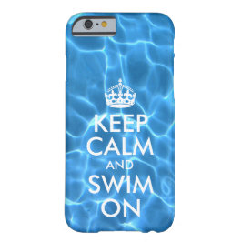ブループールの水 Keep Calm and Swim On iPhone 15 Pro Maxケース