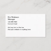 ブループールクールサービスプロフェッショナル 名刺 (裏面)