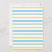 ブループールパーティーの招待状 招待状 (裏面)