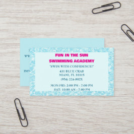 ブループール水泳教室 名刺