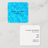 ブループール澄ん水写真名刺 スクエア名刺 (正面/裏面)