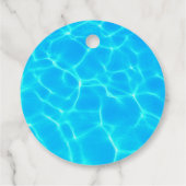 ブループ澄んール水写真誕生日ありがとう フェイバータグ (裏面)