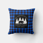 ブループ素朴ライドベアーウッズファミリーキャビン クッション (裏面)