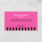 ブルーヘアサロンスタイリスト付きアポイントメント 予約カード (裏面)