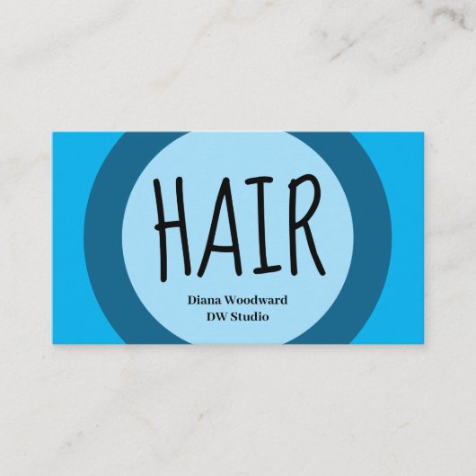 ブルーヘアドライザーズビジネスカード 名刺 (正面)