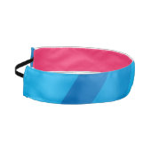 ブルーヘアバンドストライプののシェード アスレチックヘッドバンド (左)