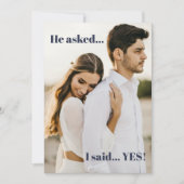 ブルーヘイ頼私が言ったYes婚約パーティ 招待状 (正面)