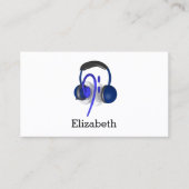 ブルーヘッドセ遊ットの低音クラシカル音 名刺 (正面)