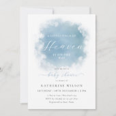 ブルーヘブン セント クラウド ベイビー シャワーパーティー 招待状 (正面)