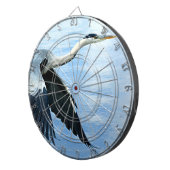 ブルーヘロンが水上を飛行 ダーツボード (正面右)