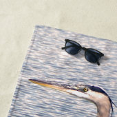 ブルーヘロンウォータービーチタオル ビーチタオル (インサイチュ)