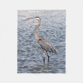 ブルーヘロンウォーターフリースブランケット フリースブランケット