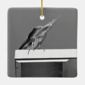 ブルーヘロンオーナメント セラミックオーナメント (裏面)