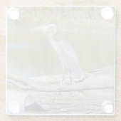 ブルーヘロンガラスのコースター ガラスコースター (裏面)