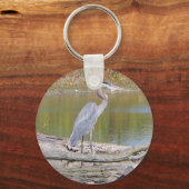 ブルーヘロンキーチェーン キーホルダー (正面)