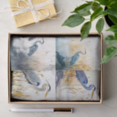 ブルーヘロンズコラージュ1デクページ紙 薄葉紙 (ギフト)