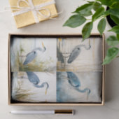 ブルーヘロンズコラージュ2デクページ紙 薄葉紙 (ギフト)