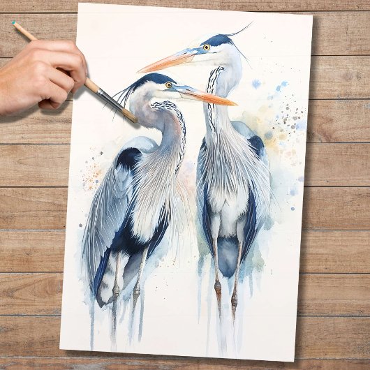 ブルーヘロンズ2デクページ紙 薄葉紙