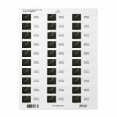 ブルーヘロンバーズネストパーソナライズド差出人住所 ラベル (フルシート)