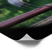 ブルーヘロンバードポーティング自然オートンアート ポスター (角)