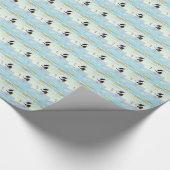 ブルーヘロンパターンサンダーコーブ ラッピングペーパー (角)