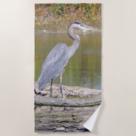 ブルーヘロンビーチタオル ビーチタオル