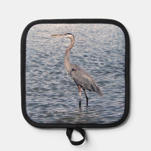 ブルーヘロンポットホルダー 鍋敷き (正面)