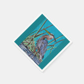 ブルーヘロンマルヒュールバードレッジナプキンス スタンダードカクテルナプキン (角)