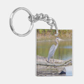 ブルーヘロン両面アクリルキーチェーン キーホルダー (正面左)