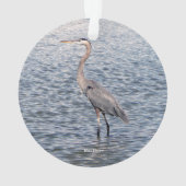 ブルーヘロン両面プラスチックオーナメント オーナメント (裏面)