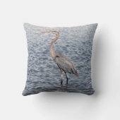 ブルーヘロン両面枕 クッション (裏面)