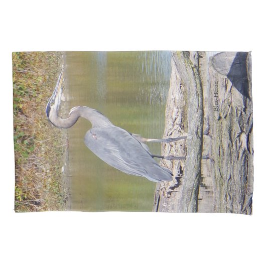 ブルーヘロン枕ケース 枕カバー (正面)